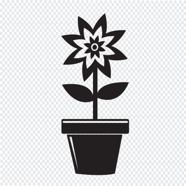 Çiçek Pot simgesi