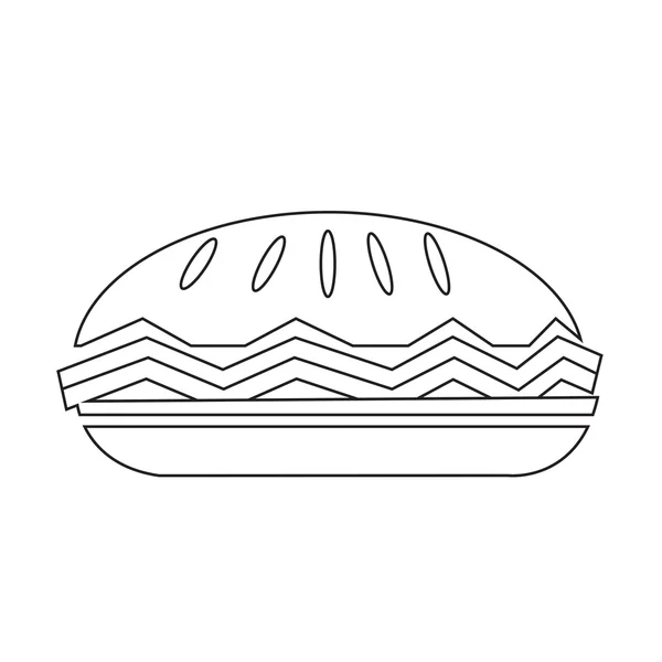 Харчування пиріг значок — стоковий вектор
