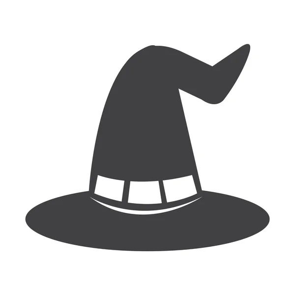 Halloween čarodějnice klobouk ikona — Stockový vektor