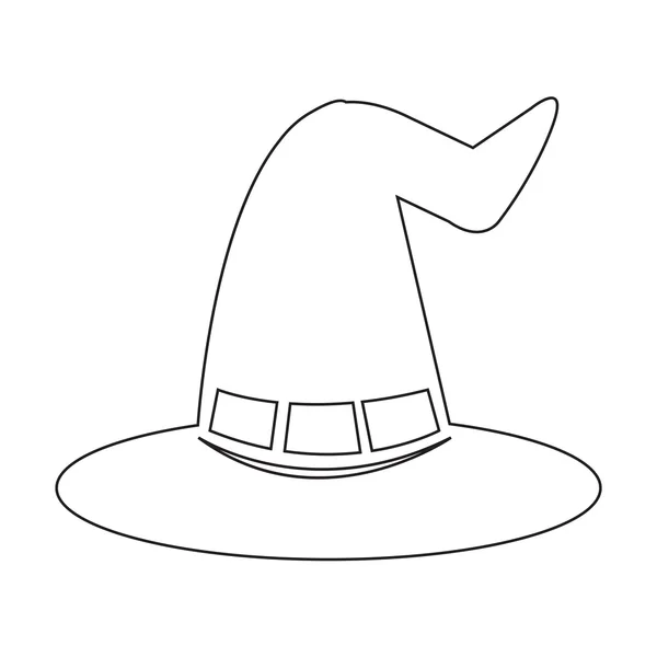 Halloween chapeau de sorcière icône — Image vectorielle