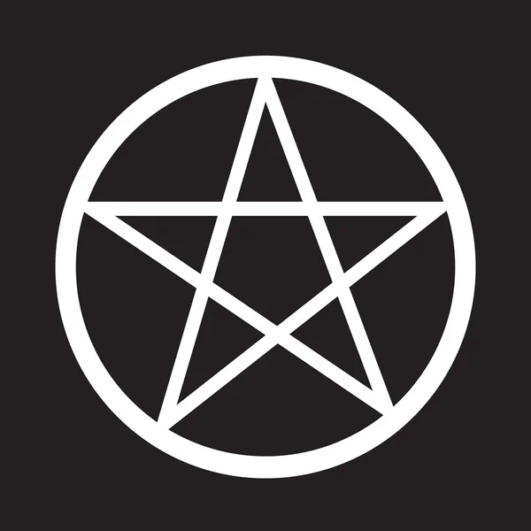 Pentagram icon design — Stock Vector