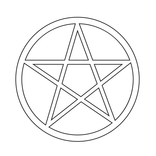 Pentagram icon design — Stock Vector