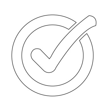 Onay listesi düğme simgesi