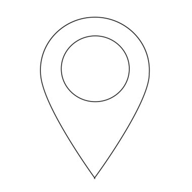 GPS konumu harita işaretçi simgesi