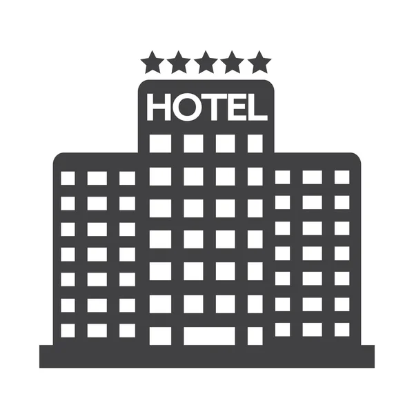 5 つ星ホテル アイコン — ストックベクタ