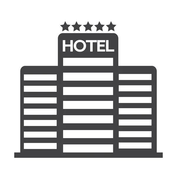 Ξενοδοχείο πέντε αστέρων εικονίδιο — Διανυσματικό Αρχείο