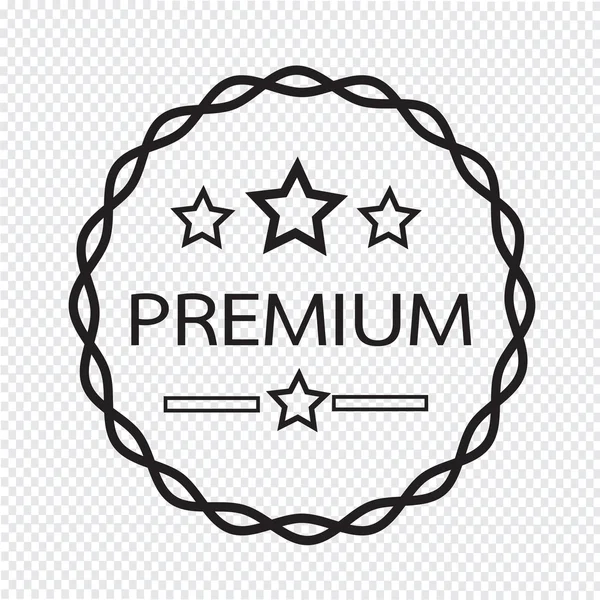 Icona etichetta premium vintage — Vettoriale Stock