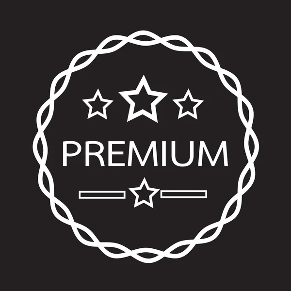 Vintage premium label ikon — Stock Vector