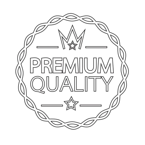 Icono de insignia Premium Quality — Archivo Imágenes Vectoriales