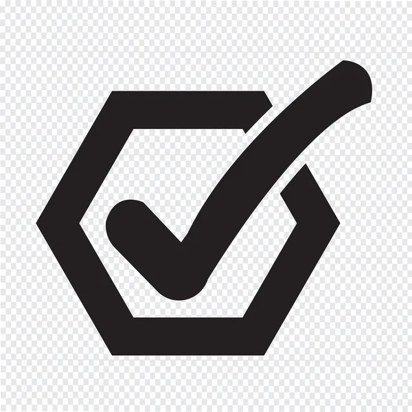 Lista de verificación icono de botón — Archivo Imágenes Vectoriales