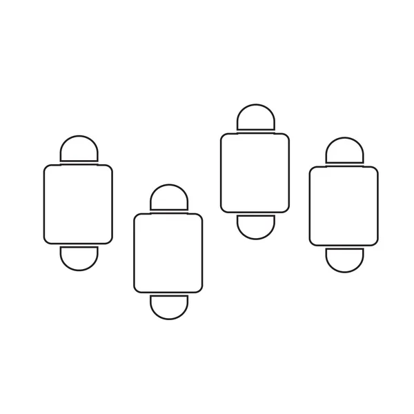 Idea icono diseño símbolo — Vector de stock
