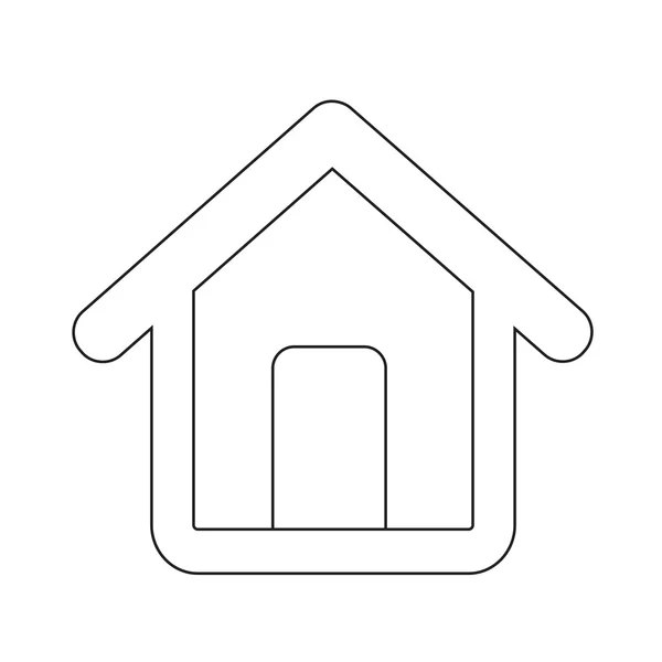 Σπίτι εικονίδιο σχεδιασμός σύμβολο — Διανυσματικό Αρχείο