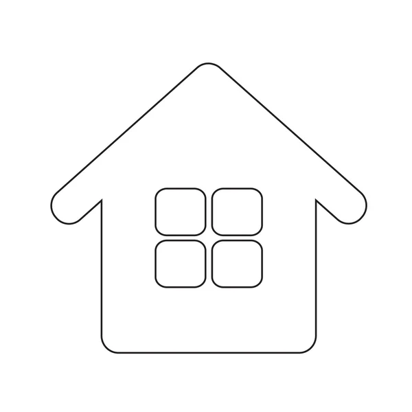 Icono de casa símbolo de diseño — Vector de stock