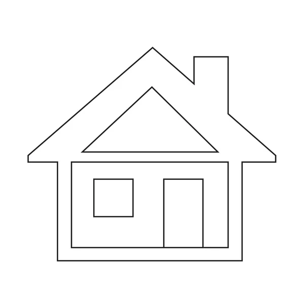 Icono de casa símbolo de diseño — Vector de stock