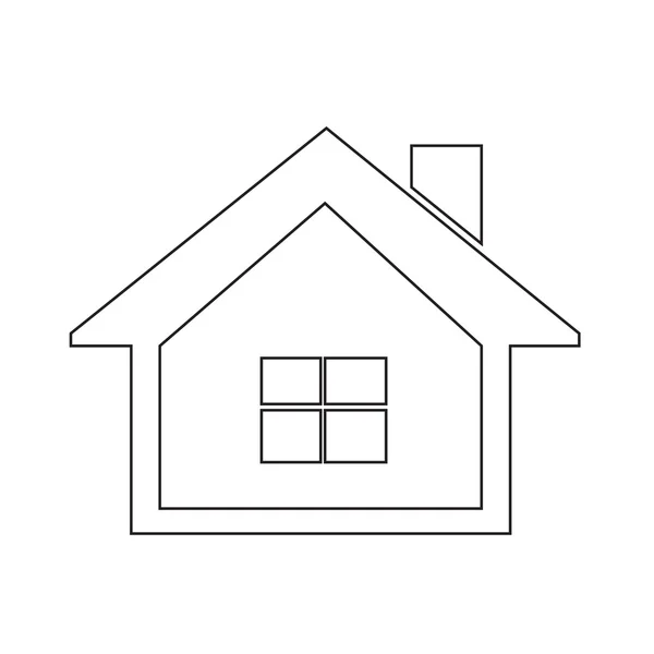 Casa icono de diseño — Vector de stock