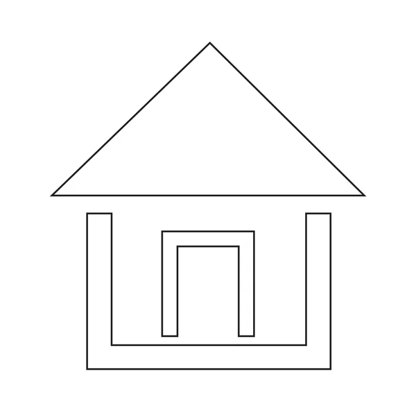 Haus-Ikone — Stockvektor