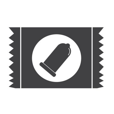 Prezervatif paket simgesi koruma işareti