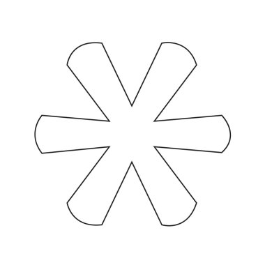 Yıldız işareti dipnot işareti simgesi