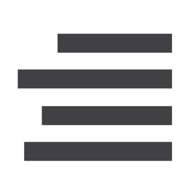 Metni sağa simgesini işaret illüstrasyon Hizala