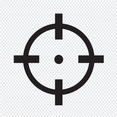 Hedef simgesini işaret illüstrasyon