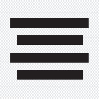 Metin Merkezi simgesini işaret illüstrasyon Hizala