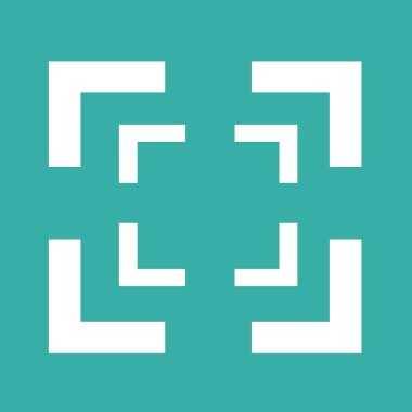 Odak simgesini işaret illüstrasyon