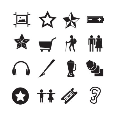 Web sitesi ve iletişim için web simgeler kümesi