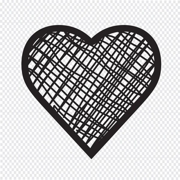 Дизайн значка сердца — стоковый вектор
