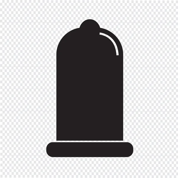 Prezerwatywy ikona ochrony znaku — Wektor stockowy