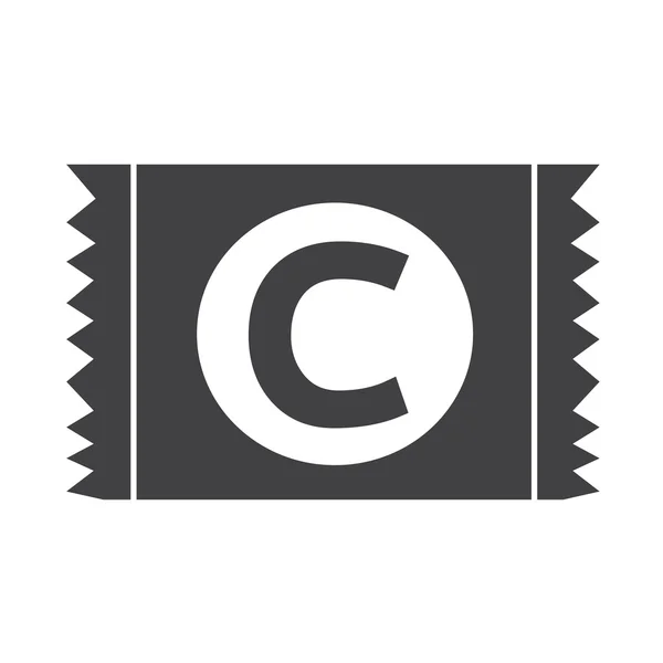 Condón Paquete icono signo de protección — Archivo Imágenes Vectoriales