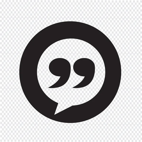 Blockquote işareti simgesi illüstrasyon