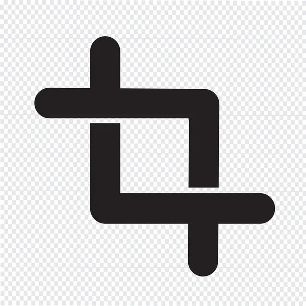 Beskär ikon tecken Illustration — Stock vektor