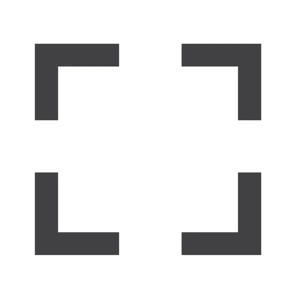 Focus pictogram teken illustratie — Stockvector