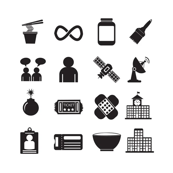 Set von Web-Icons für Website und Kommunikation — Stockvektor