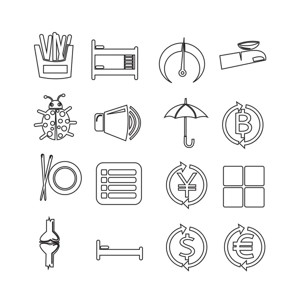 Set von Web-Icons für Website und Kommunikation — Stockvektor