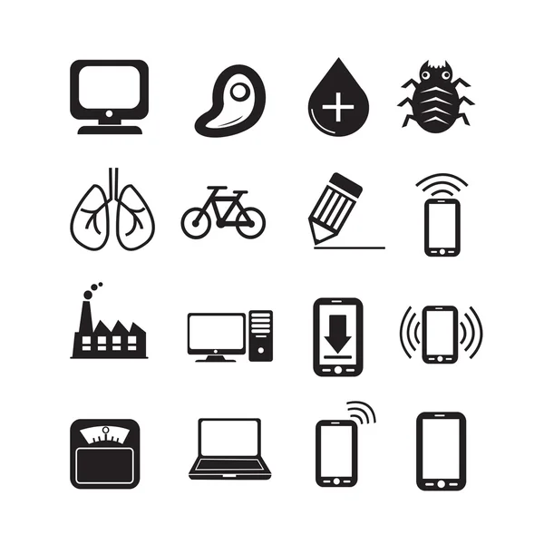 Set von Web-Icons für Website und Kommunikation — Stockvektor