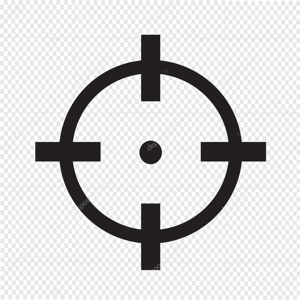 Target icon sign Illustration