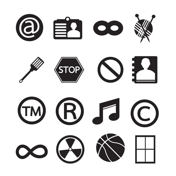 Set von Web-Icons für Website und Kommunikation — Stockvektor
