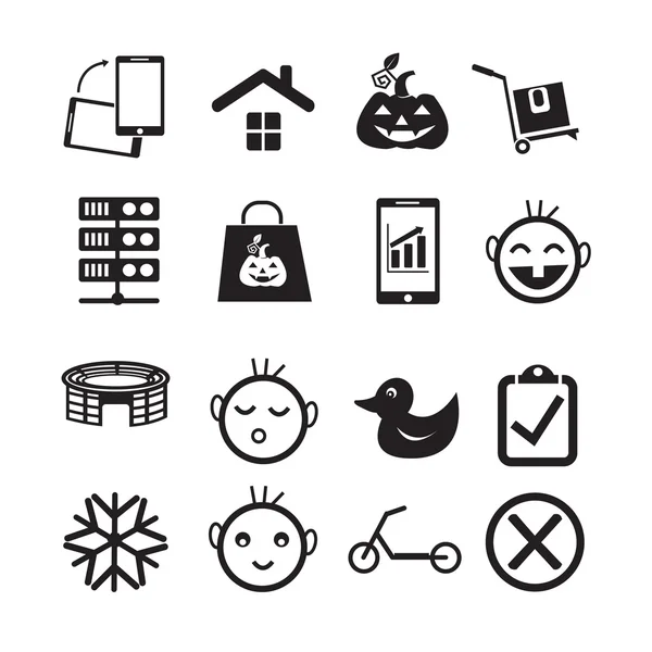 Set von Web-Icons für Website und Kommunikation — Stockvektor