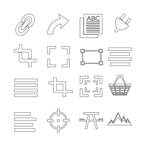 Set von Web-Icons für Website und Kommunikation — Stockvektor