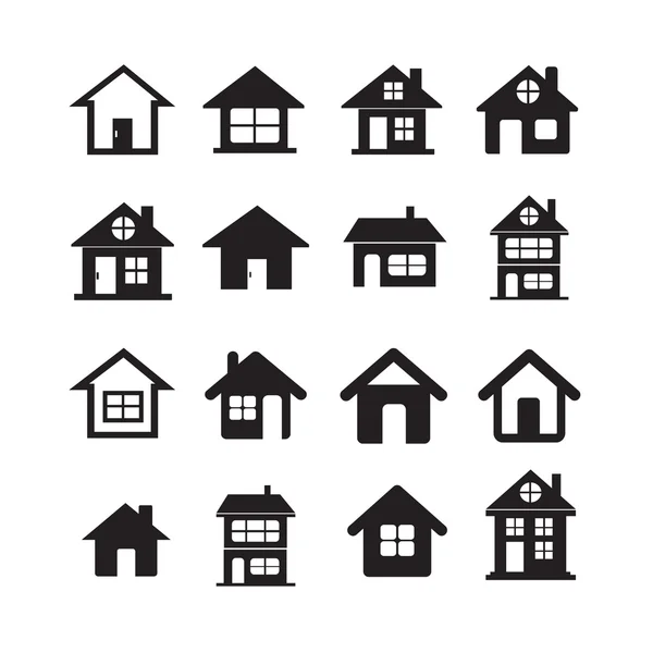 House Icon Real estate Set for website — Stock Vector