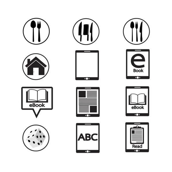 Set von Web-Icons für Website und Kommunikation — Stockvektor