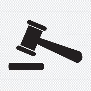 Müzayede simgesini işaret illüstrasyon