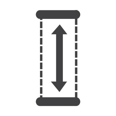 Yükseklik simgesi tasarım illüstrasyon