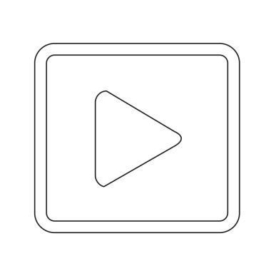 düğme simgesi tasarım illüstrasyon oynamak