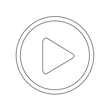 düğme simgesi tasarım illüstrasyon oynamak