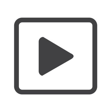 düğme simgesi tasarım illüstrasyon oynamak