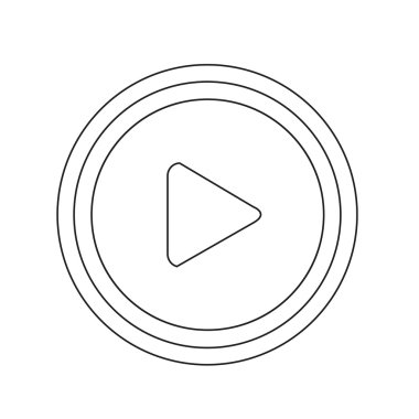 düğme simgesi tasarım illüstrasyon oynamak