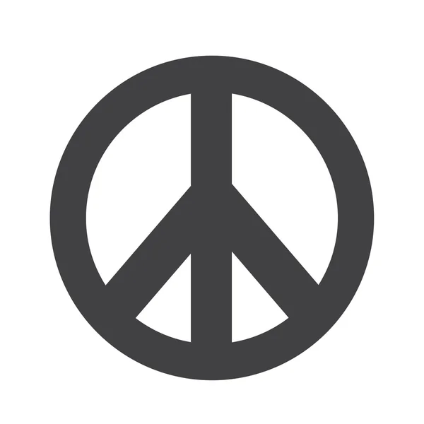 Hippi béke szimbóluma ikon illusztráció — Stock Vector