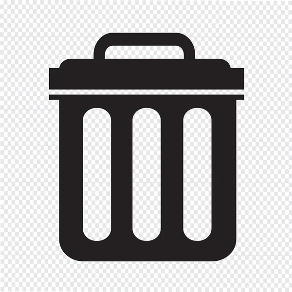 Trash can icon symbol Illustration — Stock Vector